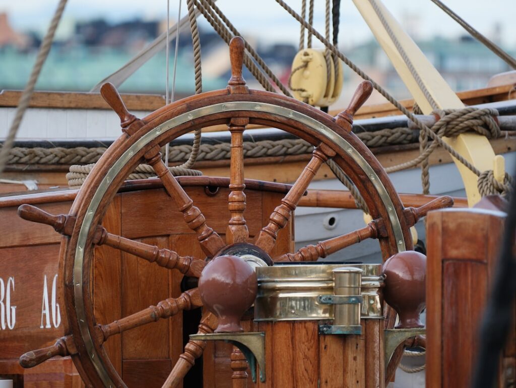 Photo Boat steering